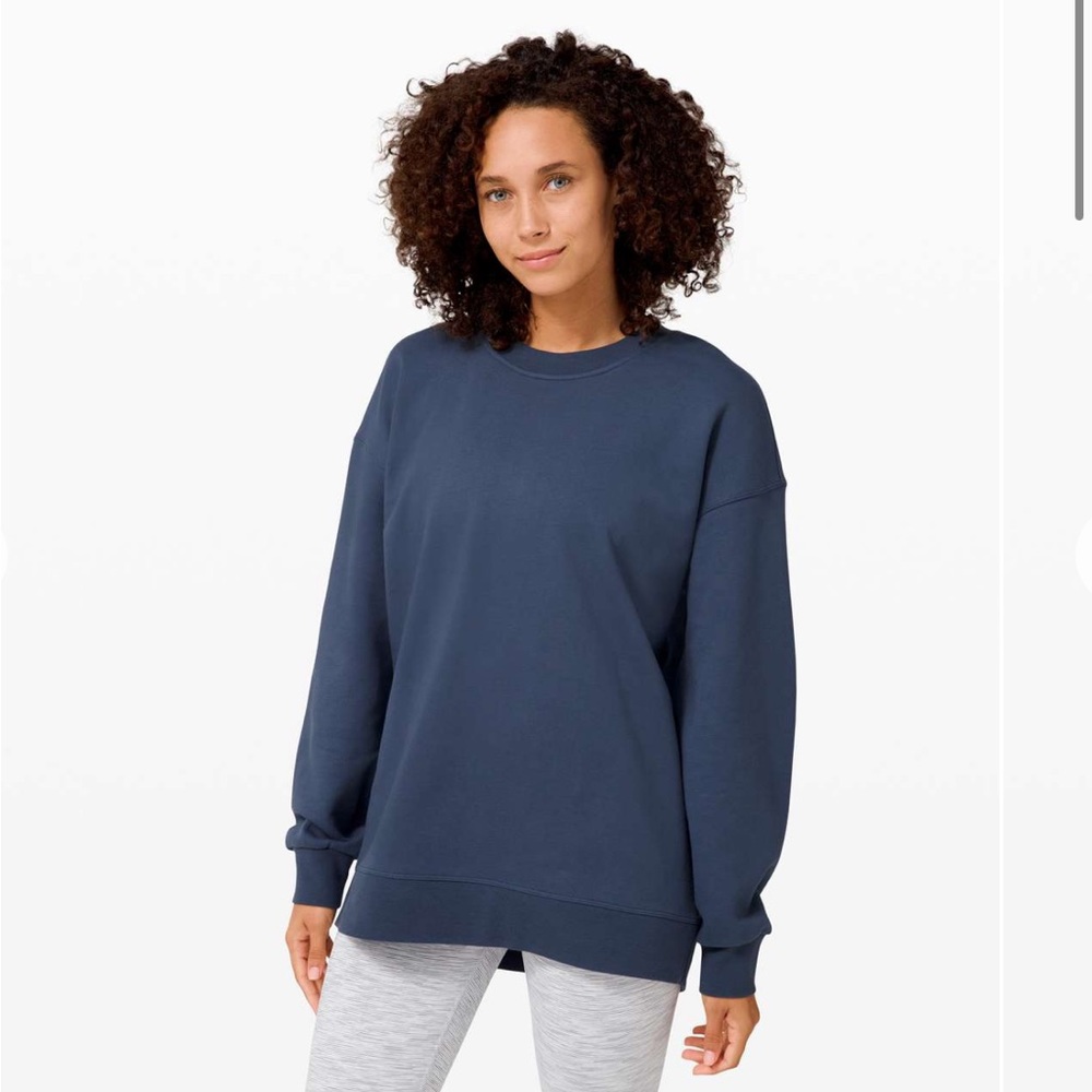 Lululemon Perfectly Oversized Crew Iron Blue